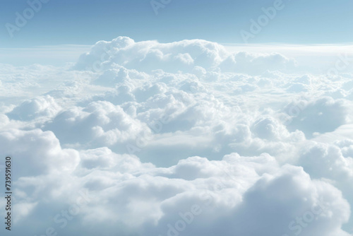 the white clouds from the sky are visible