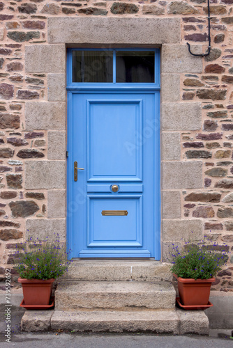 Blaue Eingangstür, Pontrieux