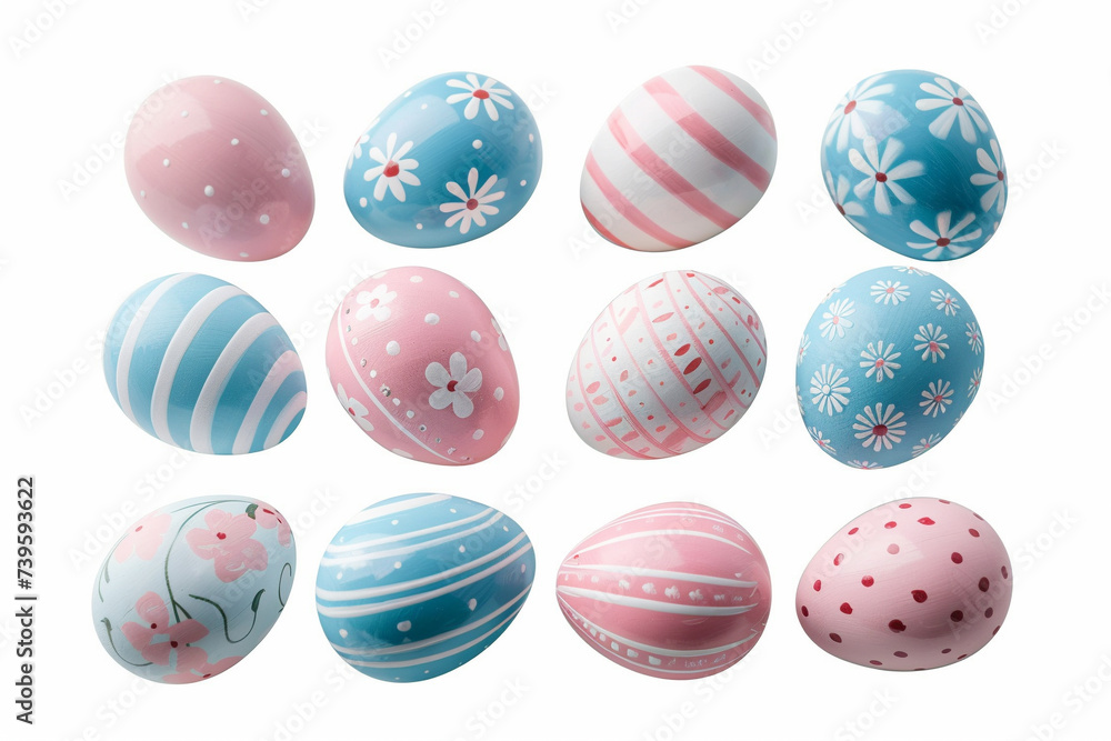 set of easter eggs set of easter eggs