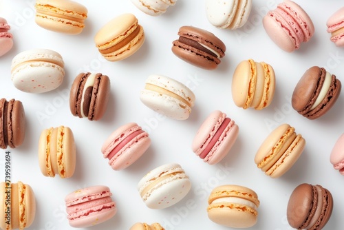 Wallpaper Mural Macaron mockup on white background Torontodigital.ca