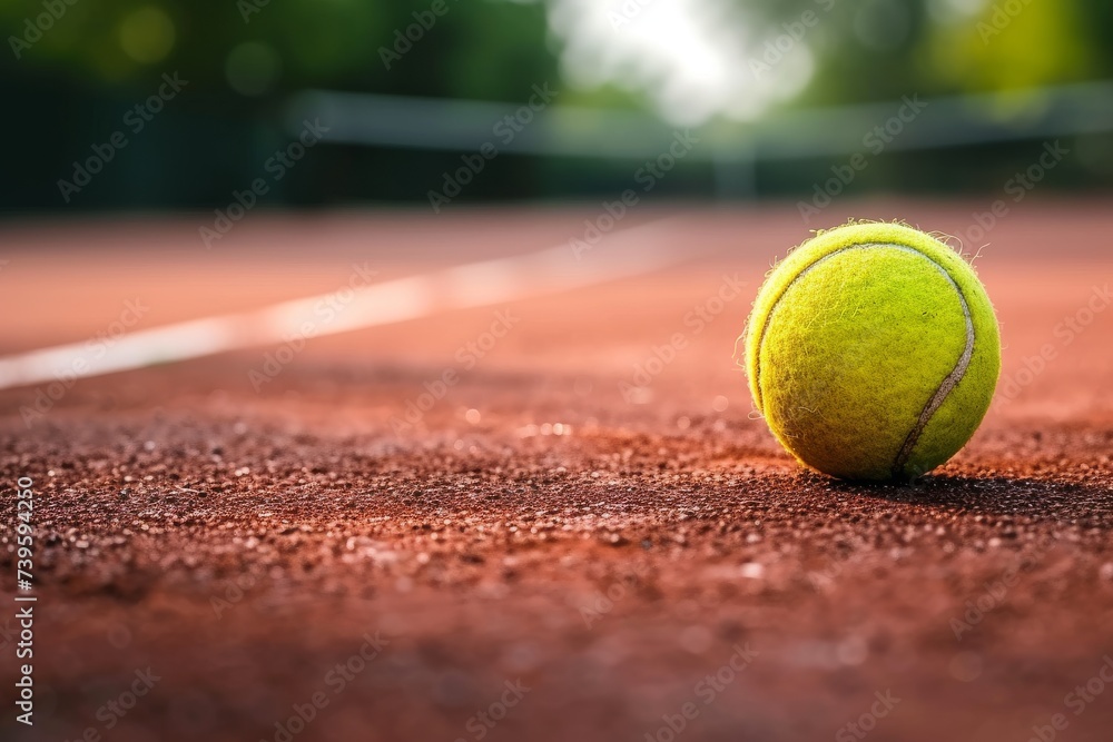 Tennis match Ball on court Sports leisure idea