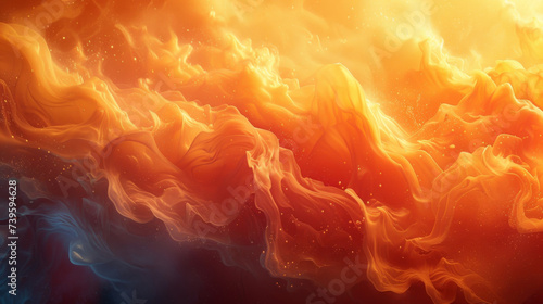 Texture of a flickering flame with jagged edges and a mix of warm colors giving it an almost liquidlike appearance.