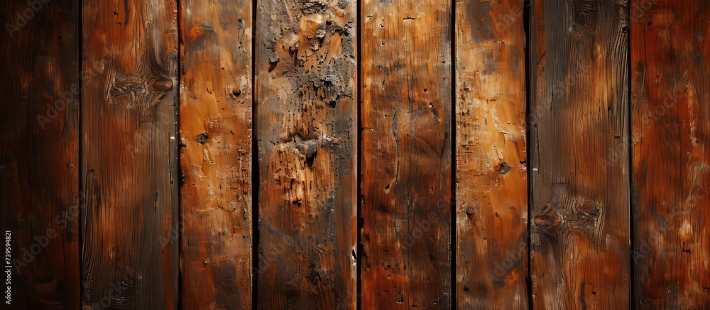 Weathered wooden wall with peeling paint texture, rustic background for design projects Weathered wooden wall with peeling paint texture, rustic background for design projects