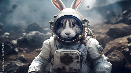 The Astronaut Rabbit Demonstrates His Courage