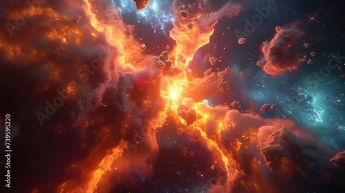 Witness a Stellar Spectacle  Behold Interstellar Clouds and Cosmic Explosions Captured in Astounding Detail and Grandeur  Each Image a Glimpse into the Sublime Majesty of the Universe s Endless Depths
