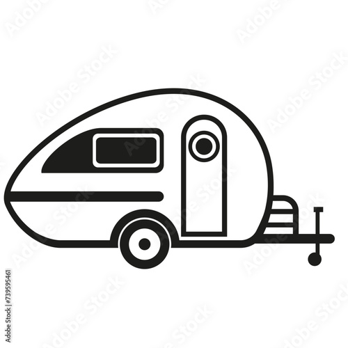 Camping truck icon