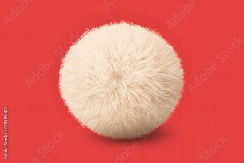 wool ball, fabric ball, ball made out of wool, fluffy ball