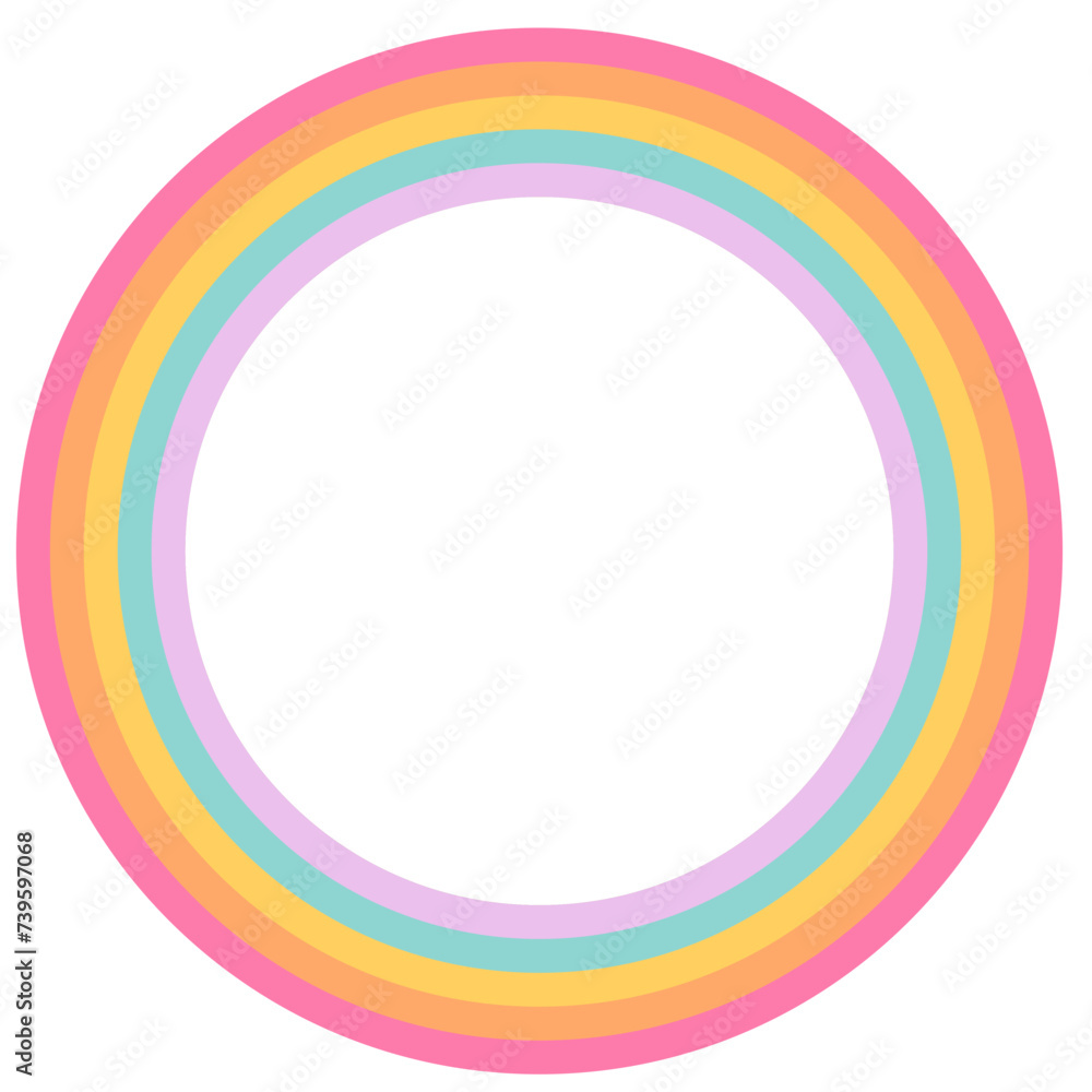Obraz premium Pastel raibow graphic element