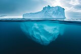 Hidden Treasures beneath the Iceberg Surface, underwater, mystery, depths, submerged