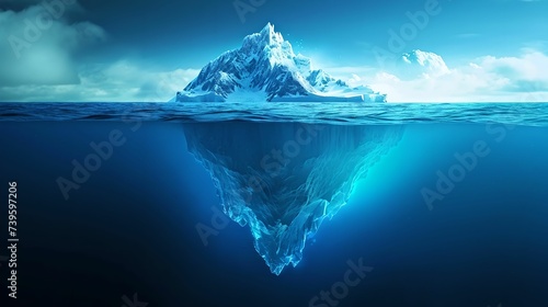 Secrets Below the Surface, iceberg, hidden, depths, mysteries
