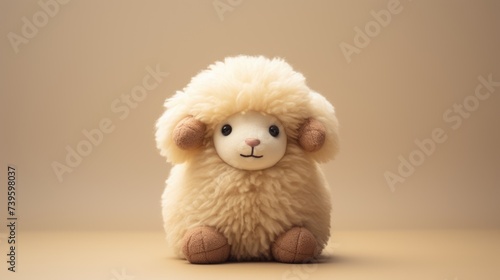 sheep stuffed animal toy for kids, ai © Rachel Yee Laam Lai