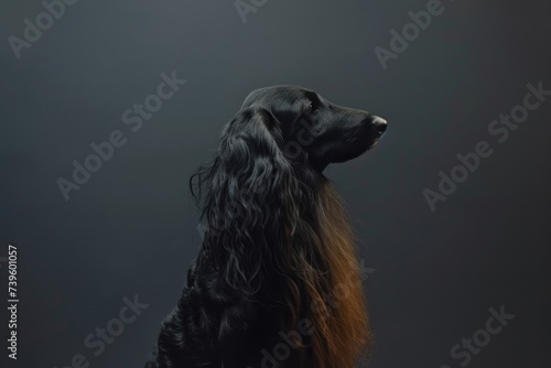 Stunning image of a champion dog an elegant Afghan Hound