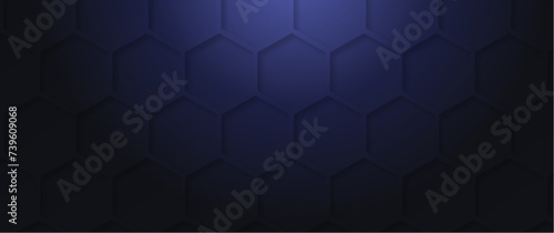 metal honeycomb, futuristic metal hexagon geometric pattern with radial gradient overlay, eps vector design for background, banner, flyer