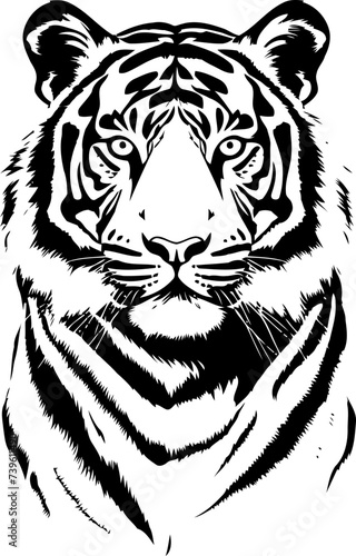 Fototapeta Naklejka Na Ścianę i Meble -  Handdrawn tiger drawing 