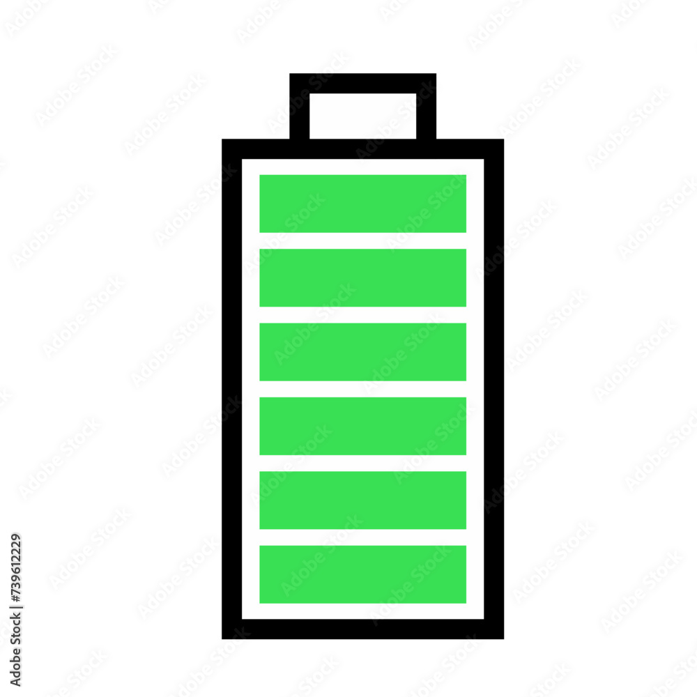 Battery Flat Icon Indicator design vector Battery Flat Icon Indicator design vector