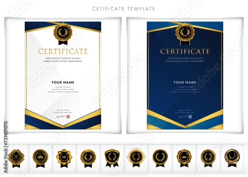 賞状１９０　certificate　award　表彰状　celebration