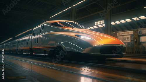 Wallpaper Mural fast moving train Torontodigital.ca