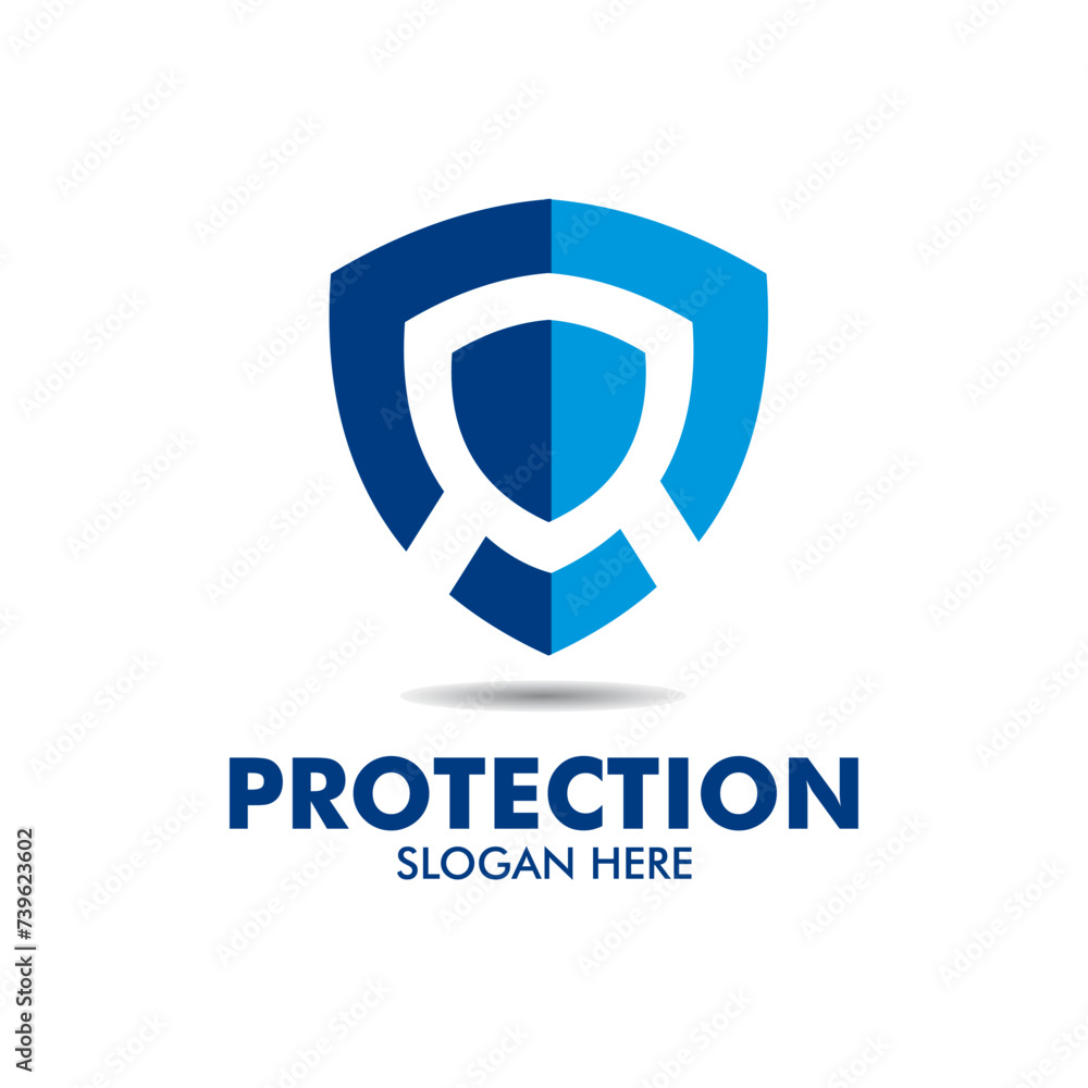 Obraz premium protection security company logo template