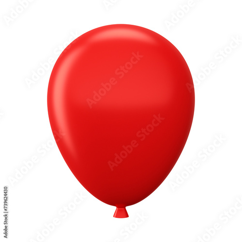 Photography Balão vermelho elemento 3d isolado
