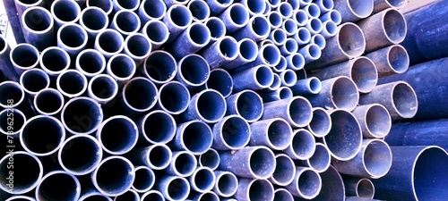 Stack of pvc pipes 