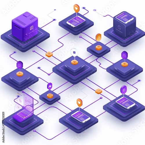 Arrows pointing the way in a flow chart. 