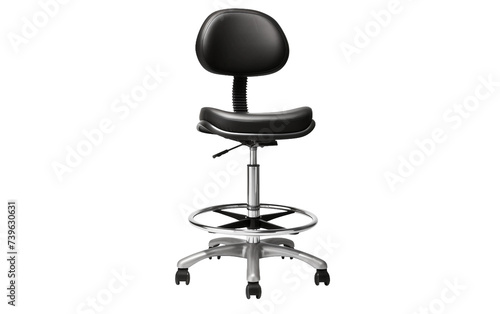 Discover Drafting Chair with Adjustable Metal or Plastic Isolated on Transparent Background PNG.