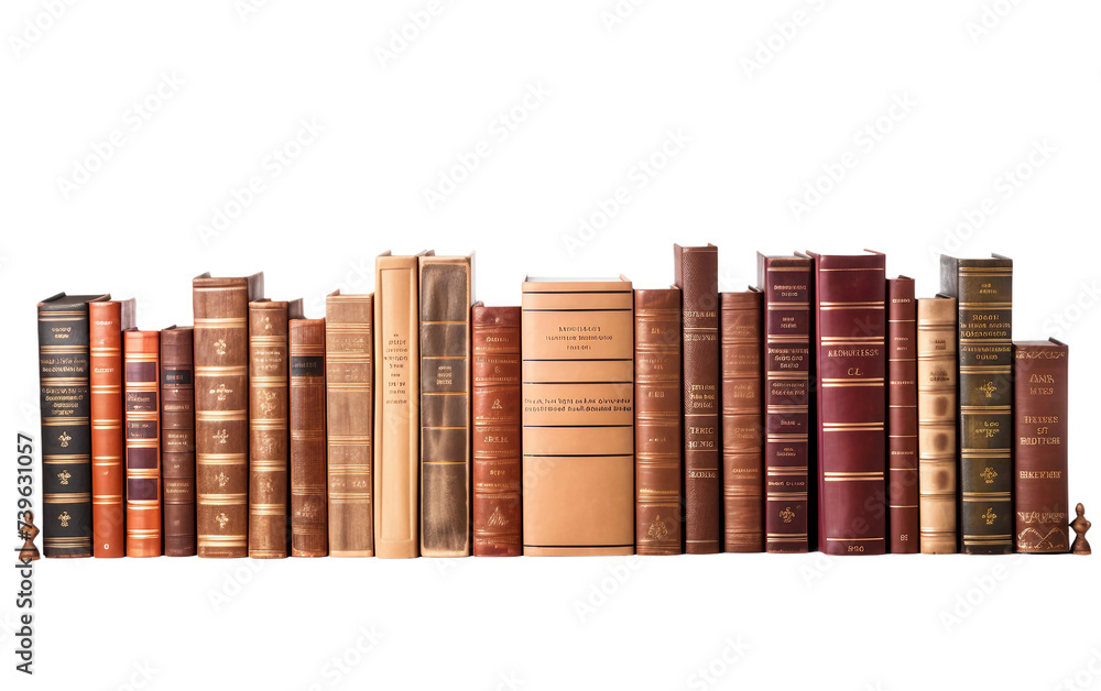 Explore Encyclopedias in a Sole Isolated on Transparent Background PNG. - obrazy, fototapety, plakaty 