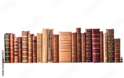 Explore Encyclopedias in a Sole Isolated on Transparent Background PNG. photo