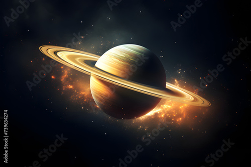 Saturn in sppace, picture of saturn in space, planet with rings, ringged planet photo