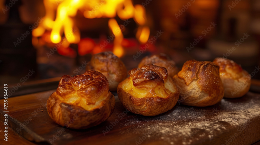 A clic British treat these homemade Yorkshire puddings are b with fluffy goodness and infused with the rustic aroma of woodburning fire.
