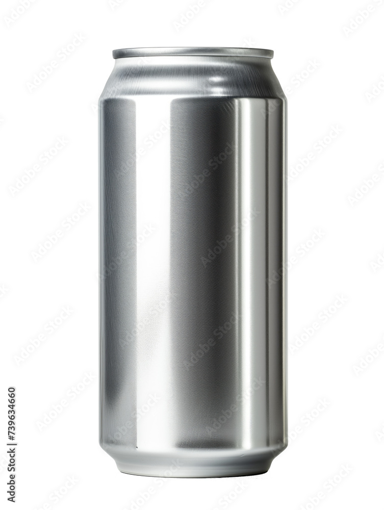 Isolated Aluminum Drink Can, Metal Beverage Container 12 ounce 300ml Blank with No Label Isolated Aluminum Drink Can, Metal Beverage Container 12 ounce 300ml Blank with No Label