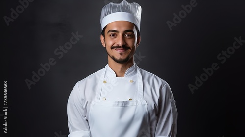 Portrait of chef  restaurant worker isolated on transparent  Generated AI 