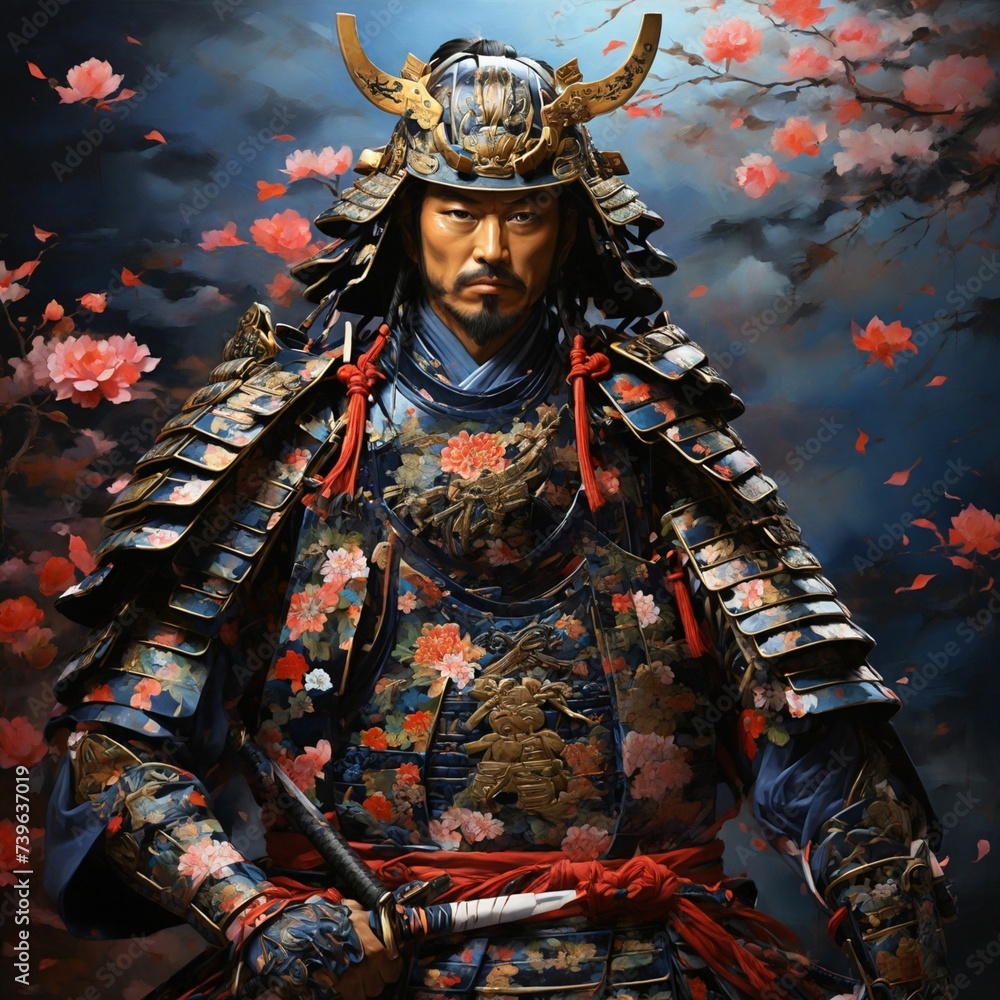Fototapeta premium Untitled design - 4Samurai warrior. 