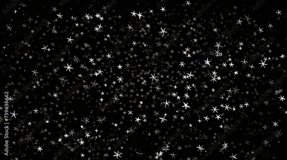 many white stars in the night sky