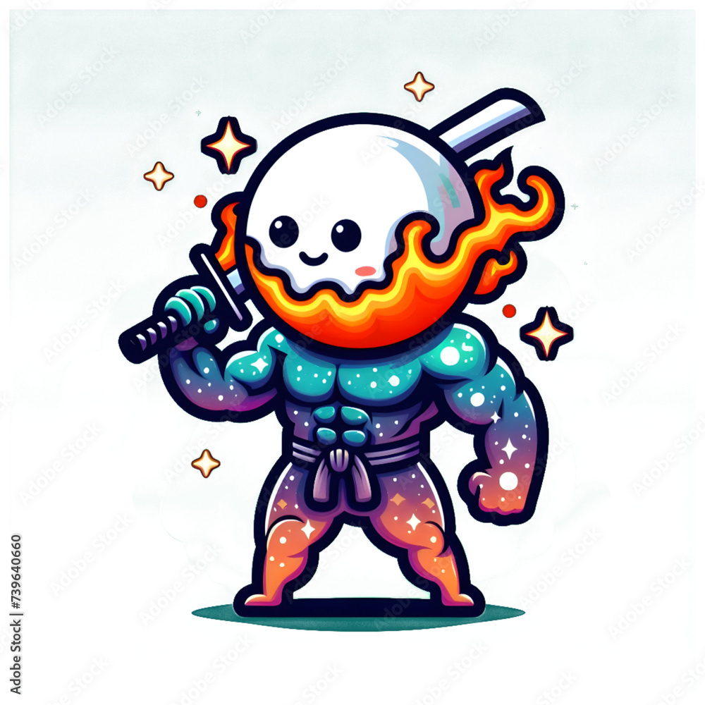 Obraz premium alien cartoon character