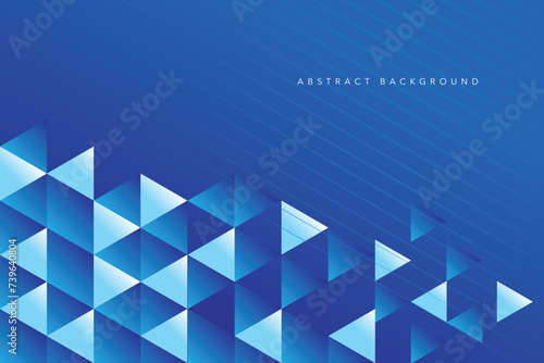 Abstract light and dark blue color gradient background. Modern minimalistic vector and geometric design template.