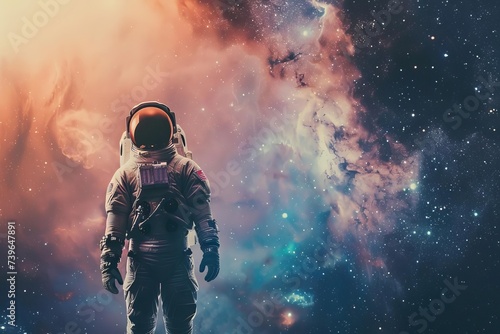 Astronaut exploring the vastness of space Zero gravity And the mysteries of the universe © Jelena