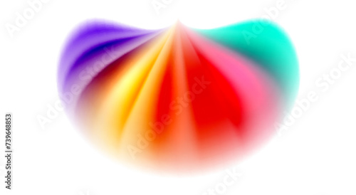 Color mixing liquid rainbow shape background