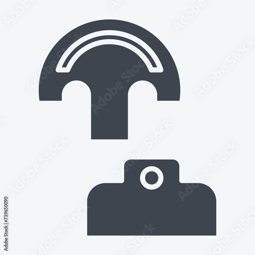 Icon Pattern. related to Shoemaker symbol. glyph style. simple design editable. simple illustration