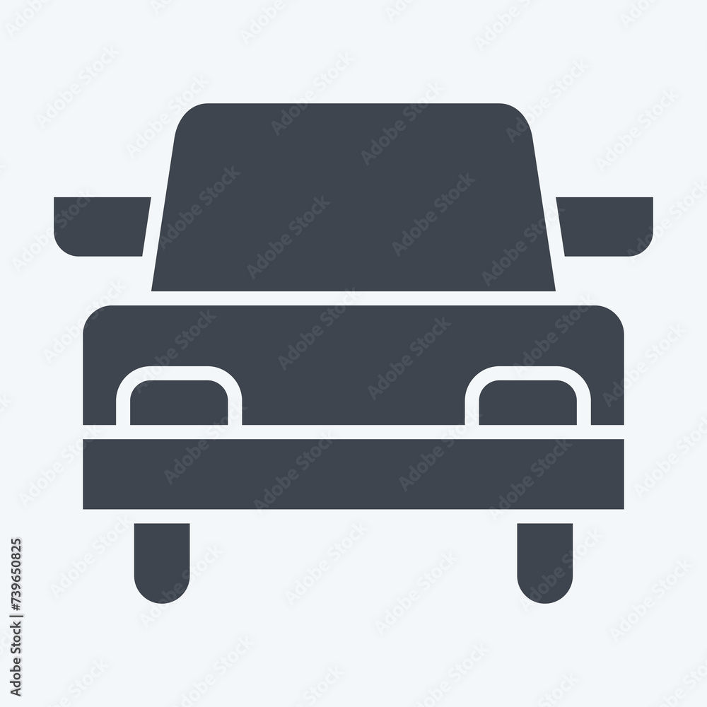 Icon Wedding Car. related to Ring symbol. glyph style. simple design editable. simple illustration Icon Wedding Car. related to Ring symbol. glyph style. simple design editable. simple illustration