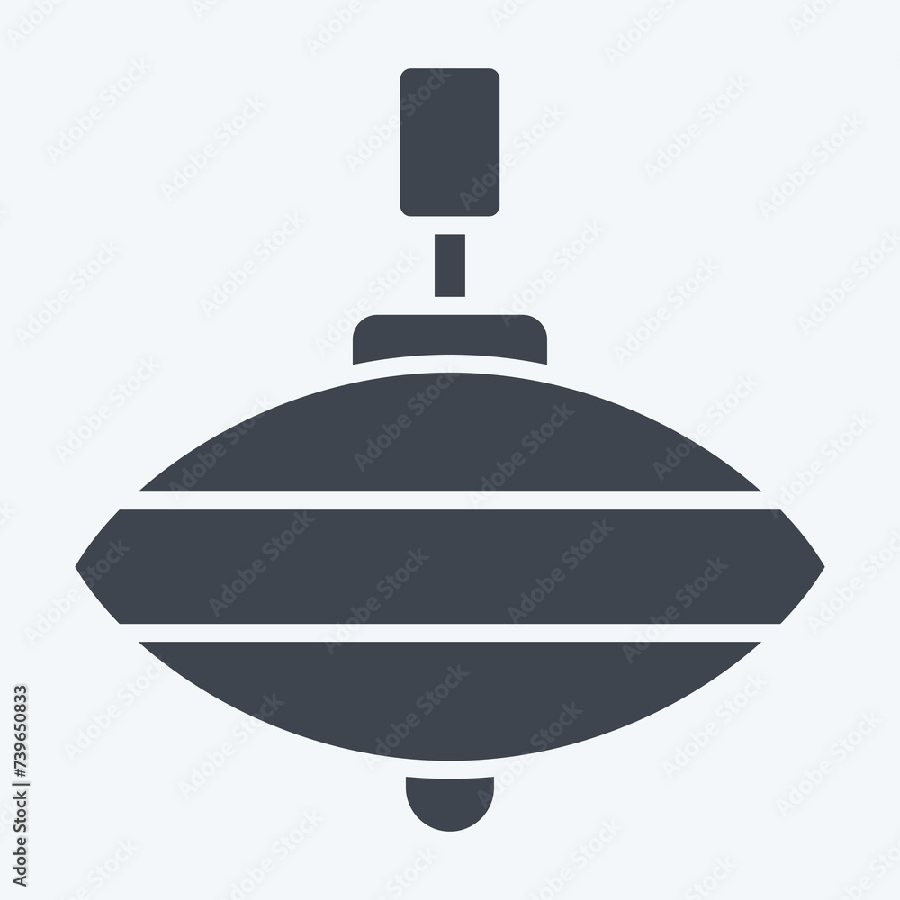 Icon Whirligig. related to Ring symbol. glyph style. simple design editable. simple illustration Icon Whirligig. related to Ring symbol. glyph style. simple design editable. simple illustration