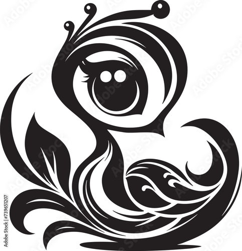 Enchanting Monochrome Creature