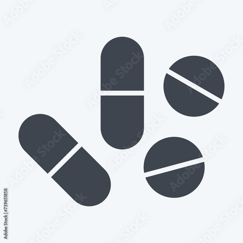 Icon Patient. related to Medical symbol. glyph style. simple design editable. simple illustration