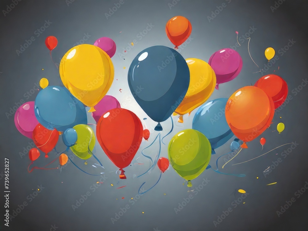 balloons on the background balloons on the background