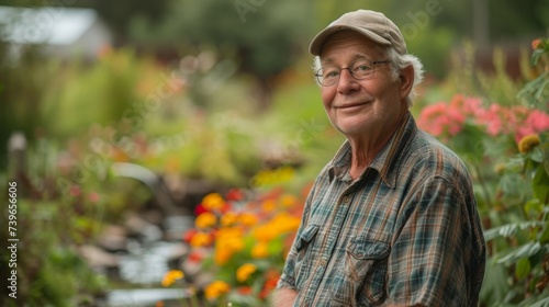 A retirees backyard is transformed into a miniwetland as he installs a rain garden giving him a fulfilling and purposeful hobby in retirement that also benefits the environment.