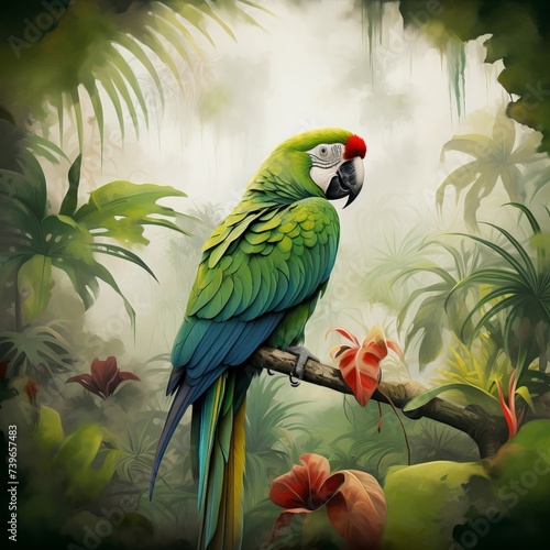 Colorful Parrots  Vibrant Images of Exotic Avian Beauties
