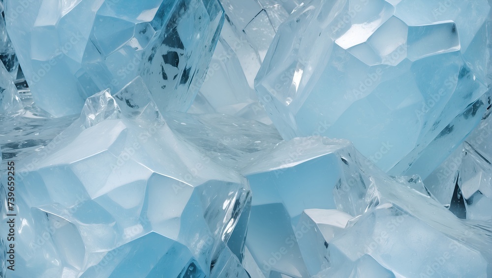 Glacial Glow Seamless Background. AI Generated Glacial Glow Seamless Background. AI Generated