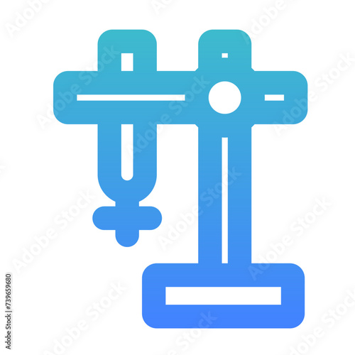 buret clamped