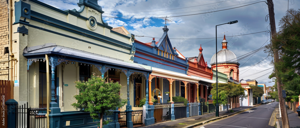 Obraz premium Victorian Terrace House (Melbourne Australia)