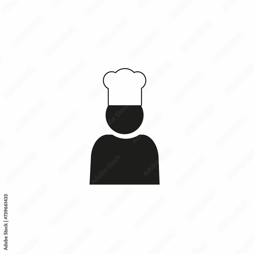 chef icon, cooking and kitchen concept, illustration, flat symbol chef icon, cooking and kitchen concept, illustration, flat symbol